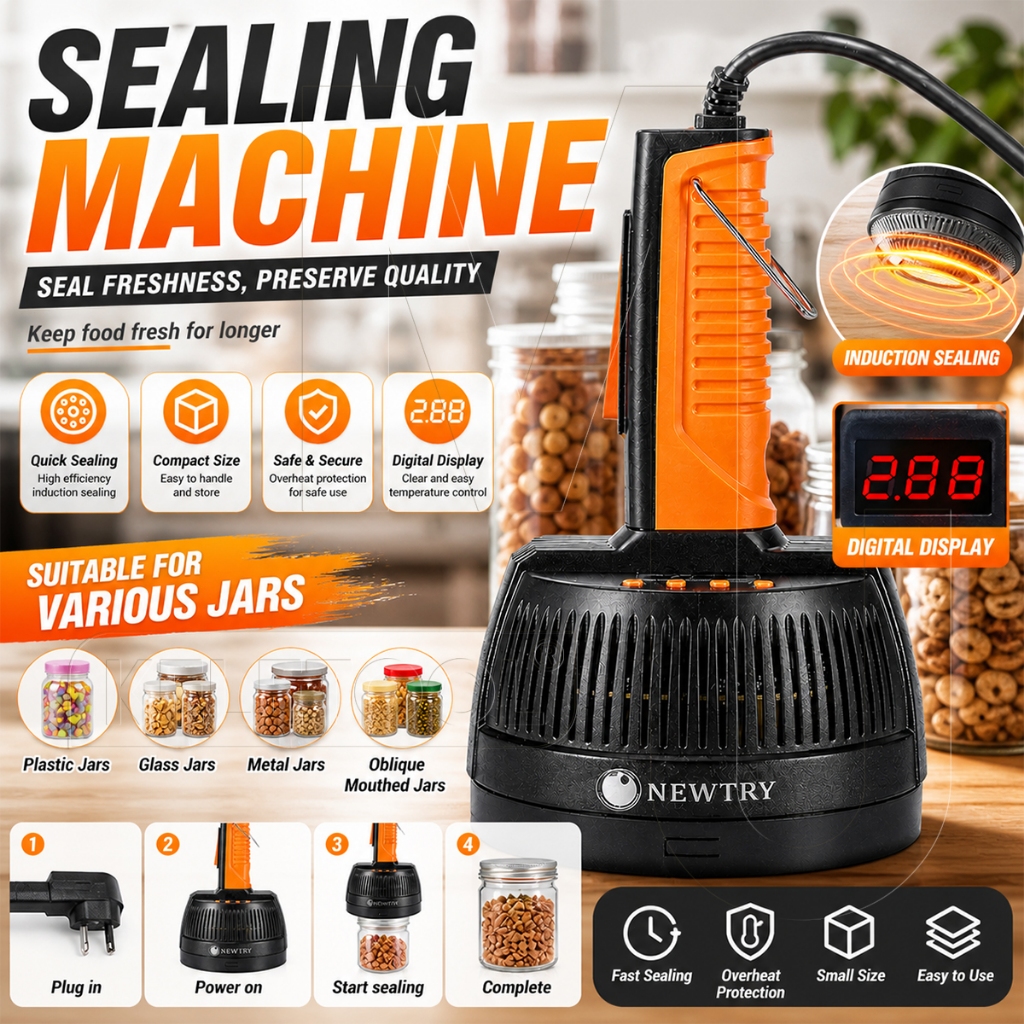 220v Mesin Segel Tutup Botol Elektrik Induksi Induction Sealer Machine 800W~1200W Mesin Alumunium Fo