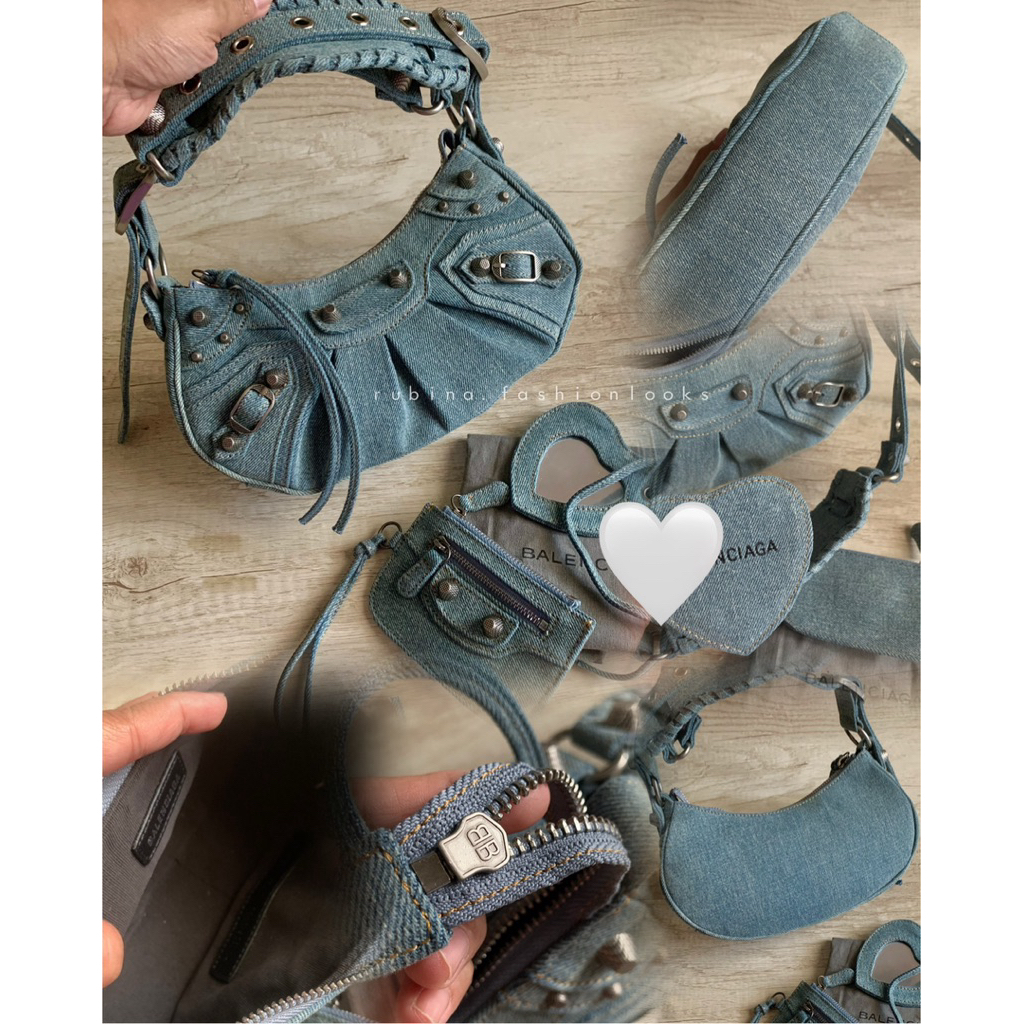 Tas Sling - Shoulder LeCagole Denim B@len