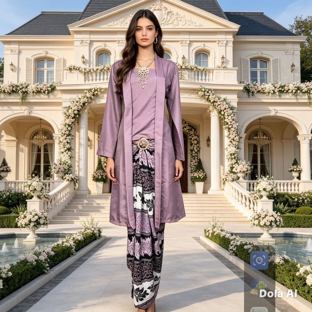 Nozamstore~Kebaya Tunik Kutubaru Modern/kebaya muslimah/kebaya tradisional/kebaya murah/kebaya forma