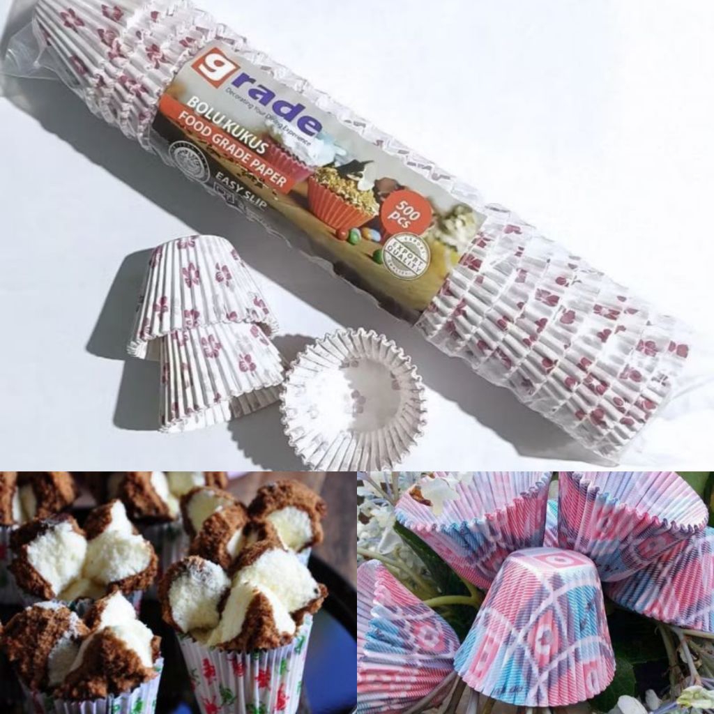 100Pcs Cup Kertas Cup Kertas Roti Kukus Tinggi Paper Cup 127mm