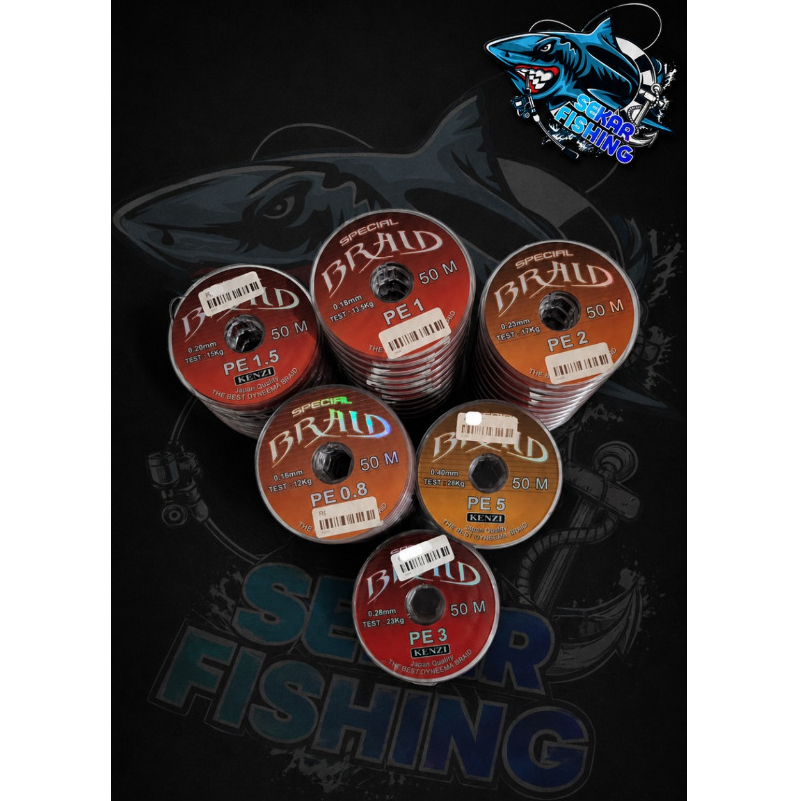 SENAR PE KENZI BRAID X4 | SENAR PANCING