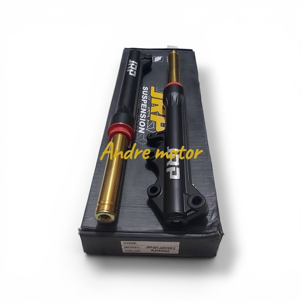 BOTTEM AS SHOCK DEPAN JUPITER Z MIO SET BLACK GOLD JRP