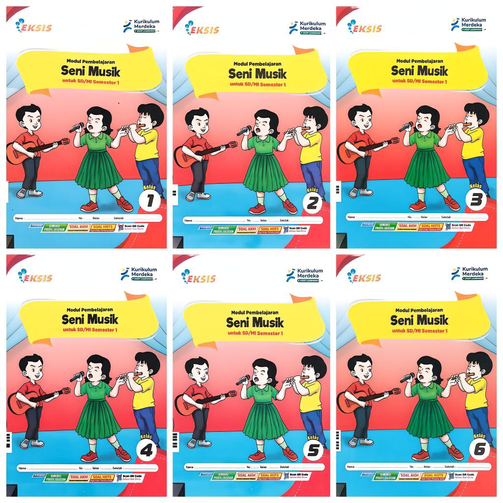 BUKU LKS EKSIS SD MI SENI MUSIK KELAS 1 2 3 4 5 6 SEMESTER 1 GANJIL KURIKULUM MERDEKA TA.2026-2027 |