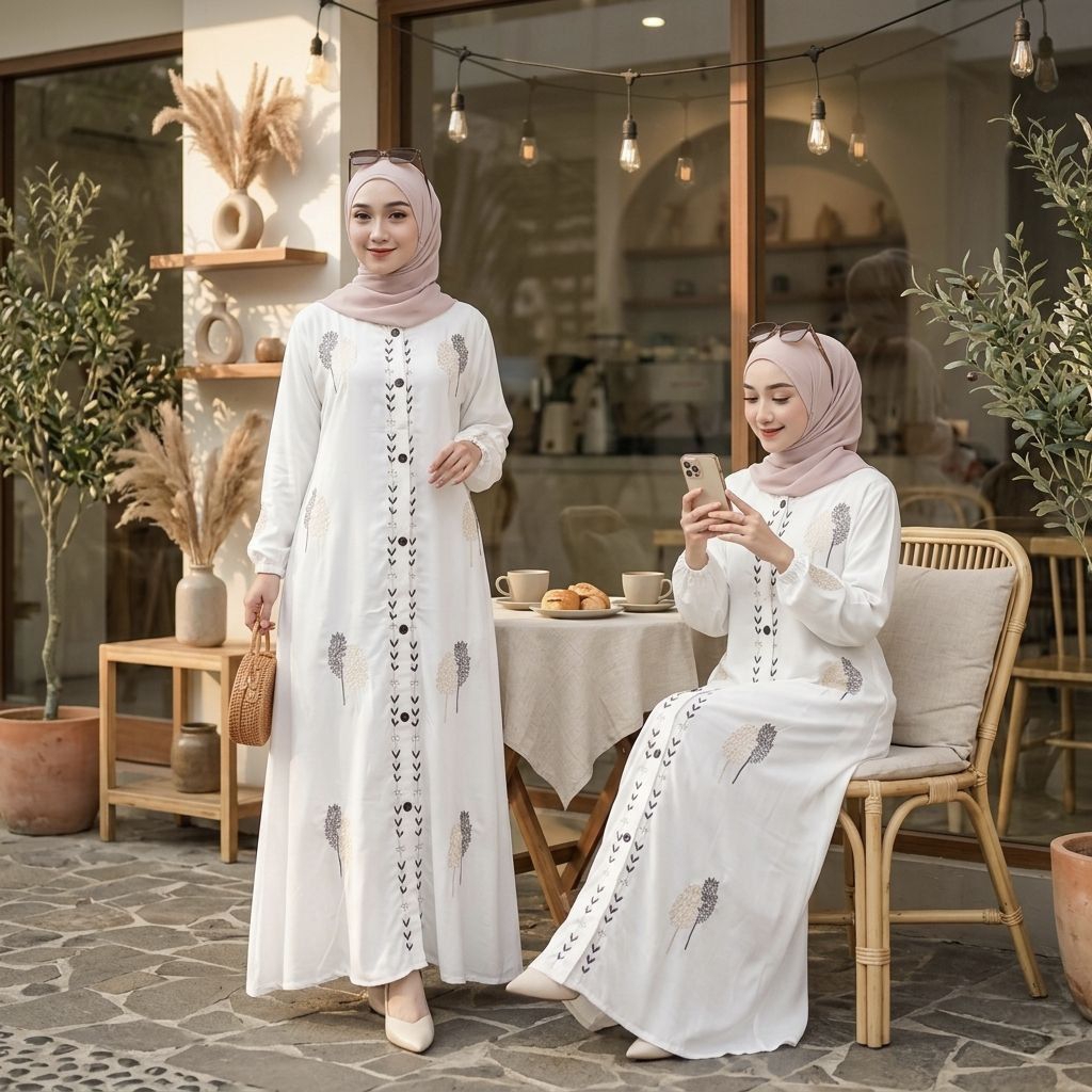 Gamis Twill Rayon Diamond Premium Kekinian Ld 120 Pb 140