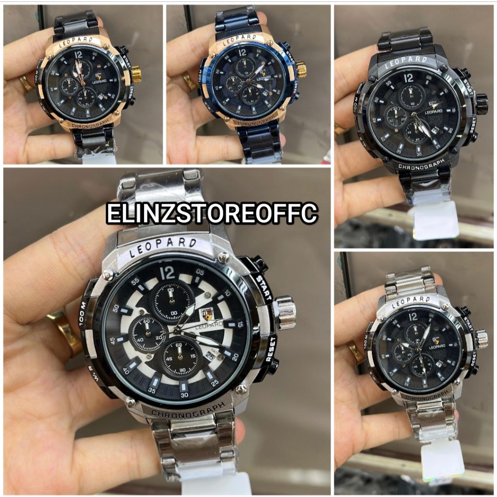 JAM TANGAN RANTAI LEOPARD 3910