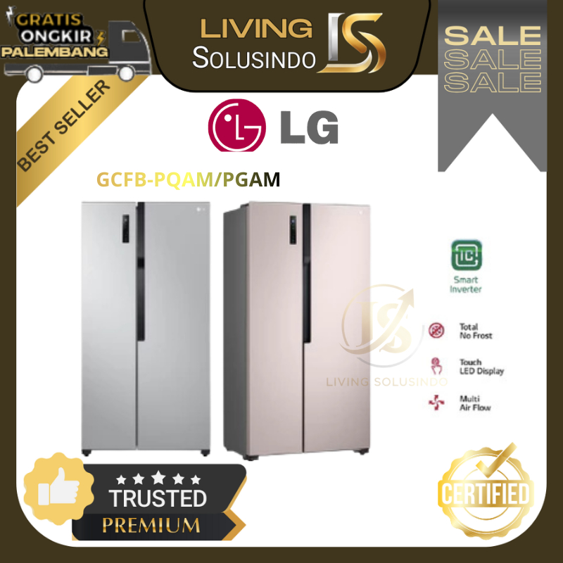 Kulkas LG Set By Side 2 Pintu GCFB507 PQAM / PGAM Kulkas 2 Pintu LG Kulkas Side By Side