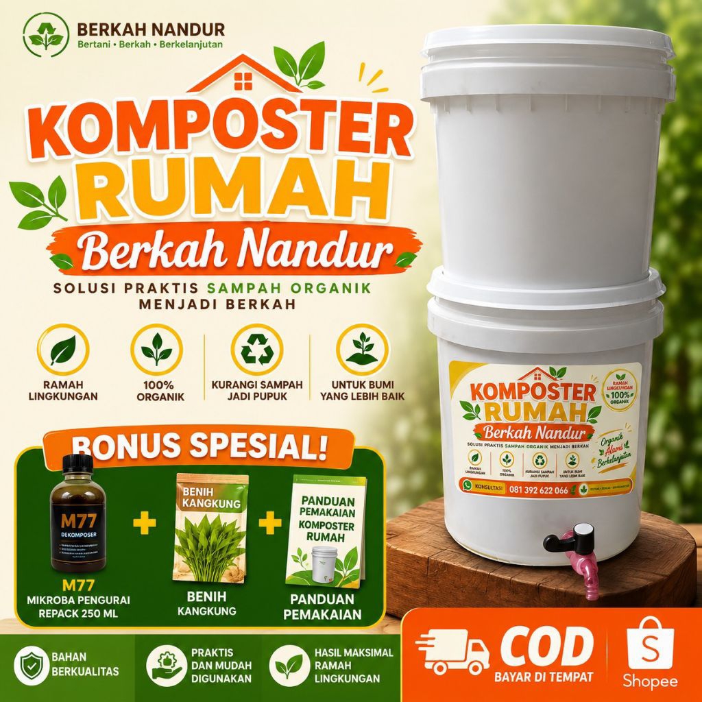 Komposter Ember Tumpuk Komposter Rumah Pengurai Sampah Produksi POC