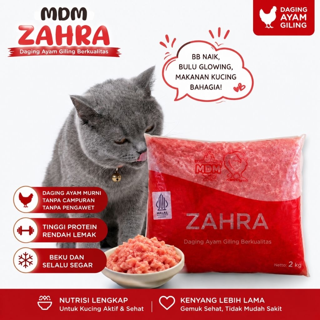 Paket Hemat Daging Ayam Giling MDM Premium 2kg (by MDM Zahra)