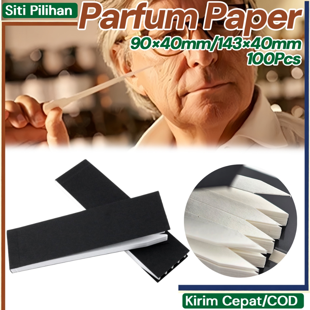 Paper Test Parfum 100Pcs Kertas Sampel Parfum Tester Roll Spray Aromaterapi Serbaguna