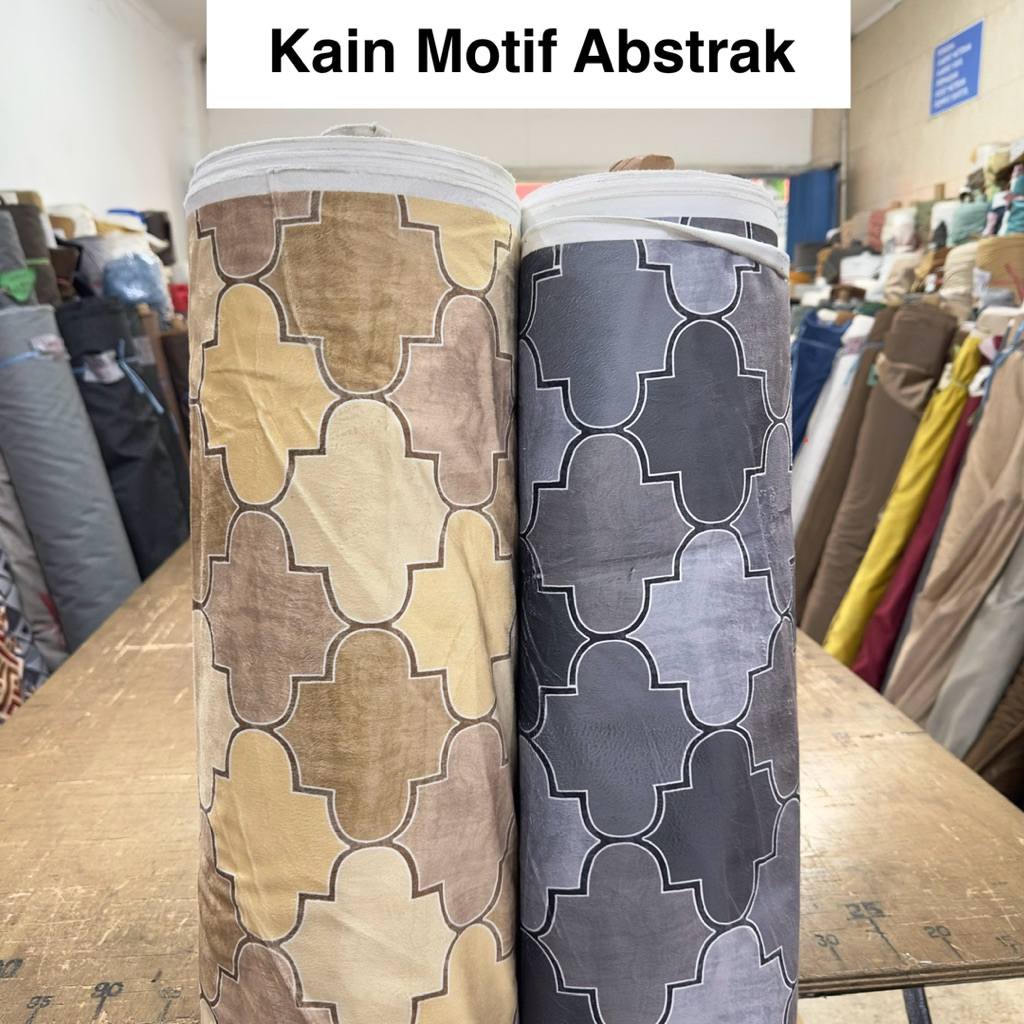 Kain Velvet Halus Abstrak Kain Bantal Sofa Kerajinan Interior Motif Minimalis Bunga