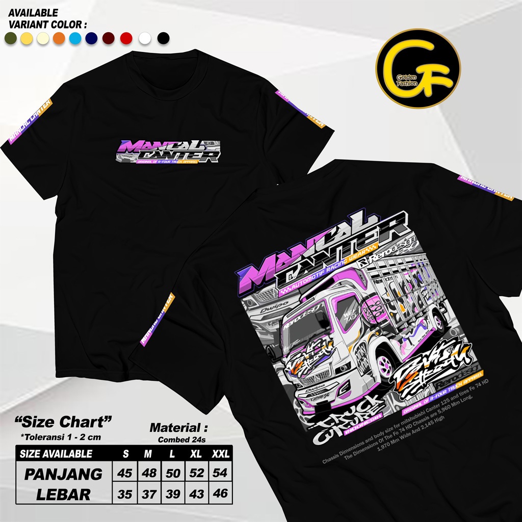 KAOS MANCAL CANTER KAOS TRUK MANIA KAOS TRUK DEWASA