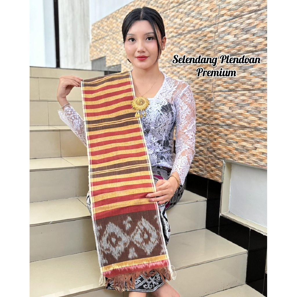 Selendang gringsing plendoan tenun ikat bali