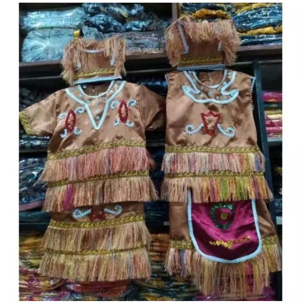 Baju Adat Papua Anak TK - SD / Pakaian Adat Papua / Baju Papua
