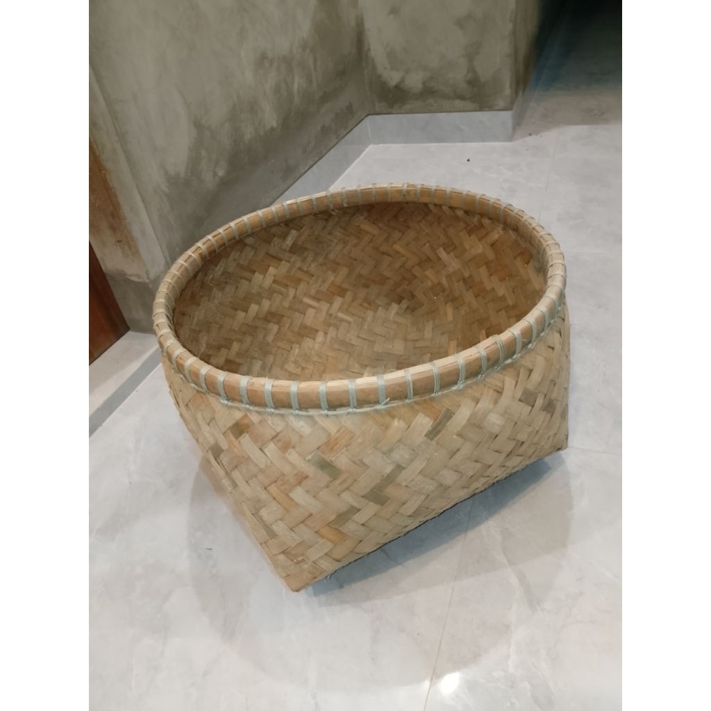 Wadah Anyaman Bambu, Keranjang Bambu Jumbo Serbaguna