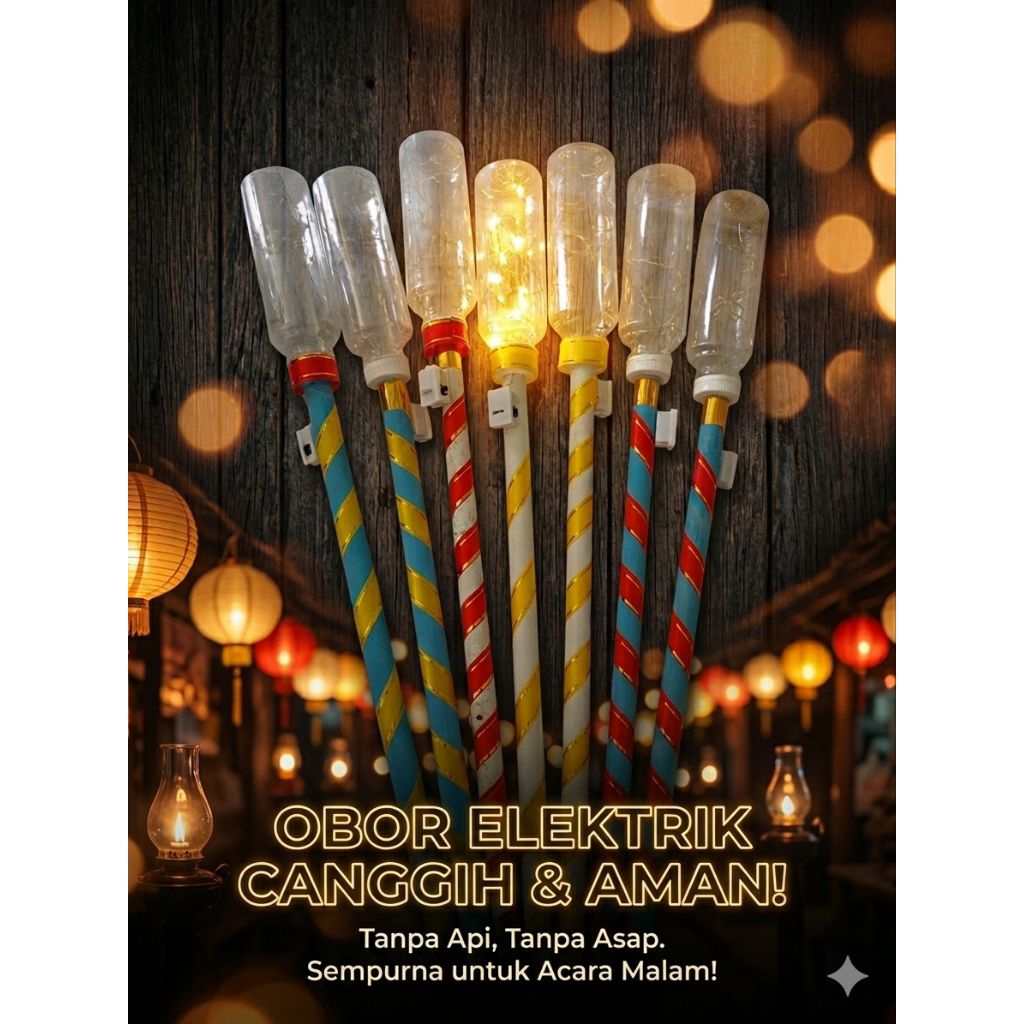 Obor Elektrik LED light lampu camping outdoor lampu obor LED