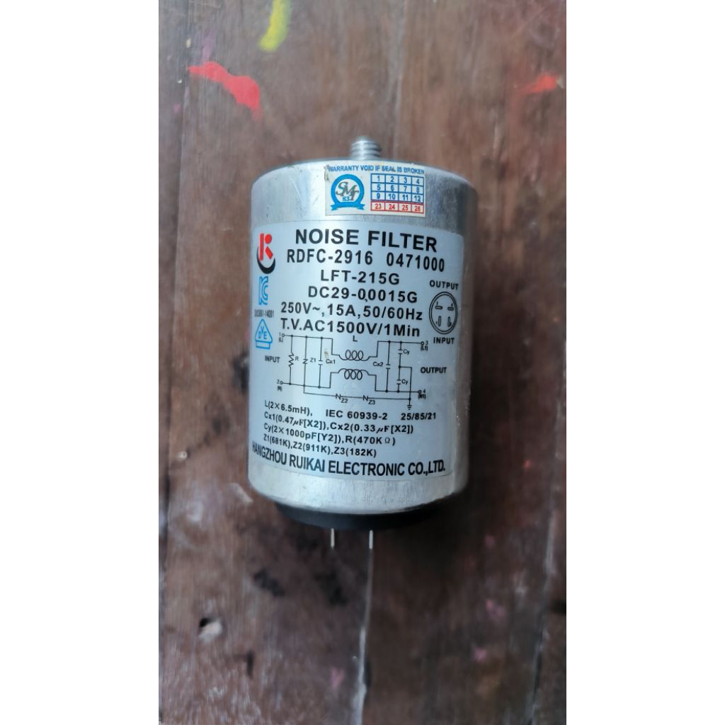 Kapasitor Noise / Noise Filter RDFC -2916 Mesin Cuci Samsung