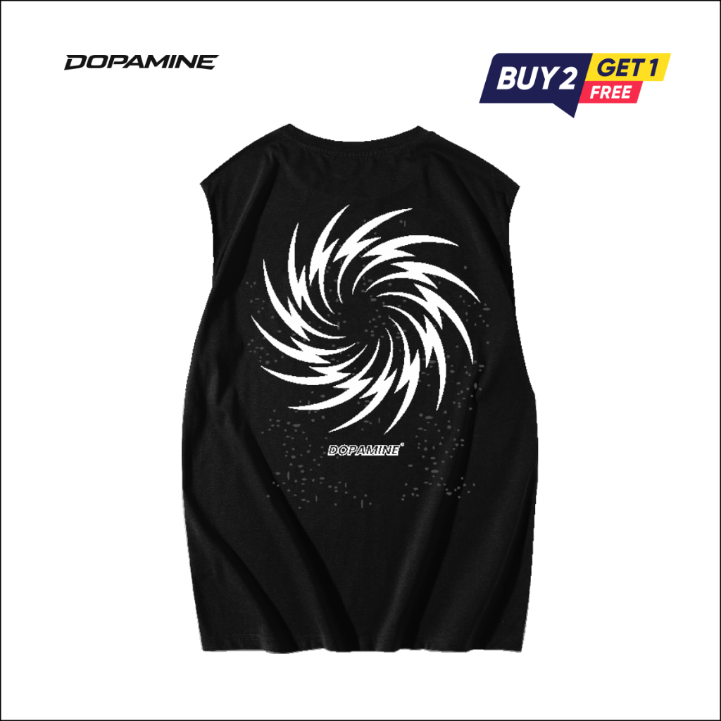 DOPAMINE - Baju kaos Lari Jogging Pria Wanita Lengan Pendek Running Muscle Tee LASERSHOT Cowok T-shi