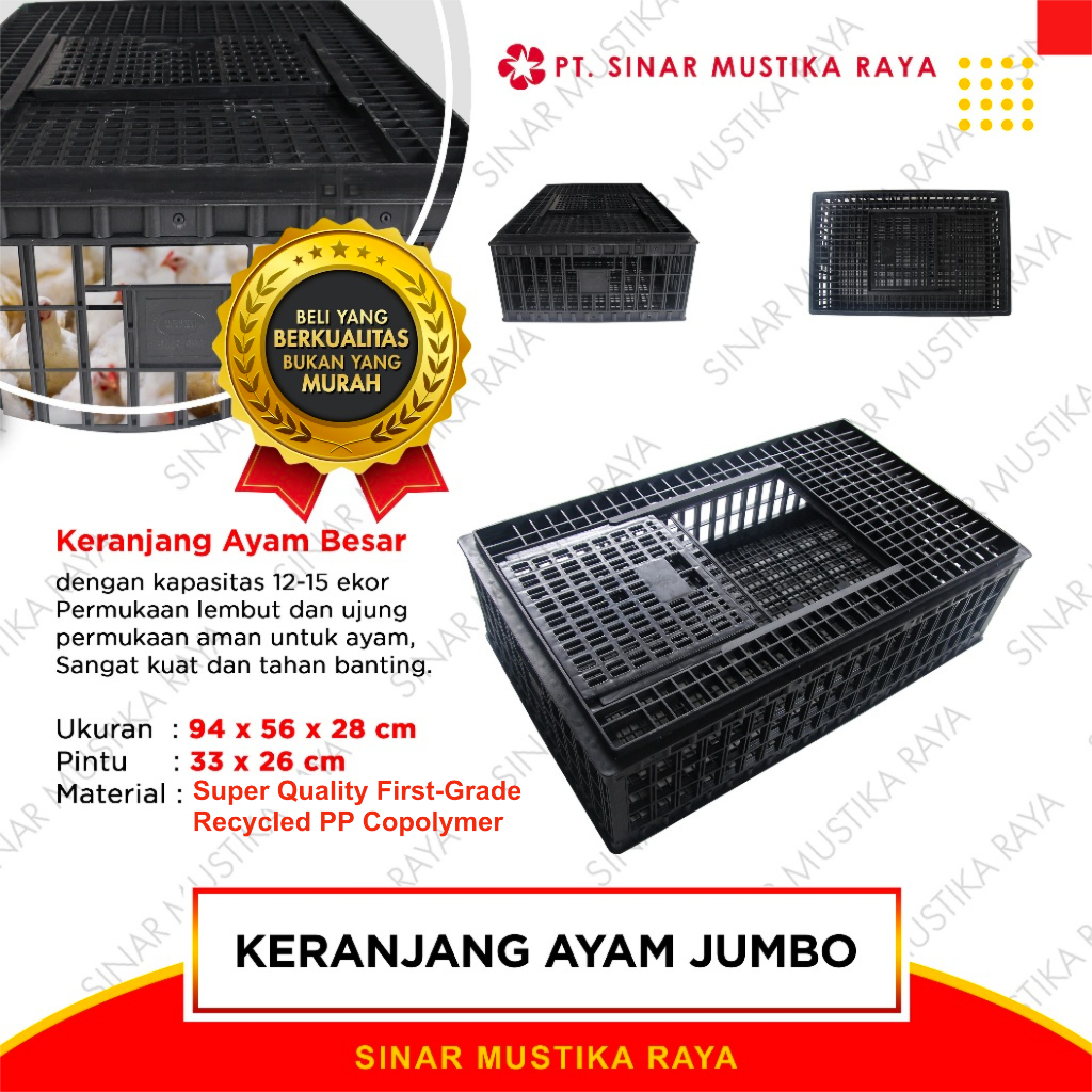 Keranjang Kerambah Ayam Besar Jumbo Transport Panen Broiler Joper