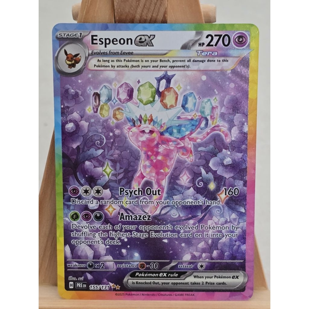 ESPEON EX SAR ENGLISH PRISMATIC EVOLUTIONS PRE EN 155 / 131