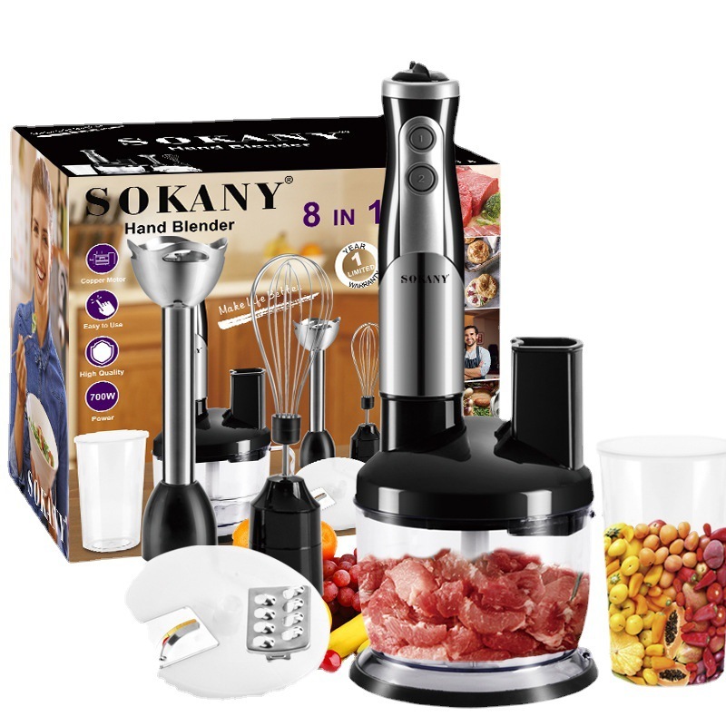 SOKANY HAND BLENDER SET 8 IN 1