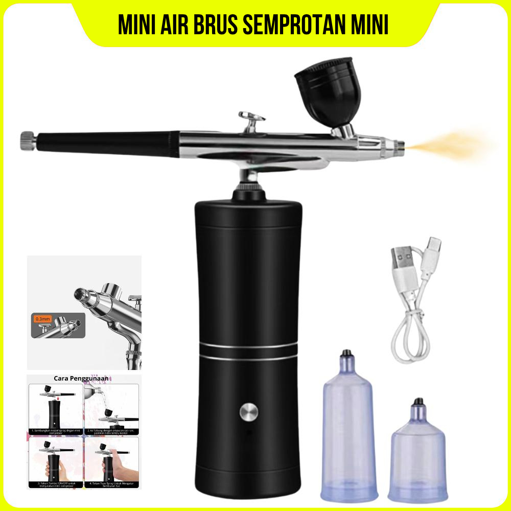Semprotan Cat Mini Airbrush MIni Portable Cat Air Baterai 1200Mah