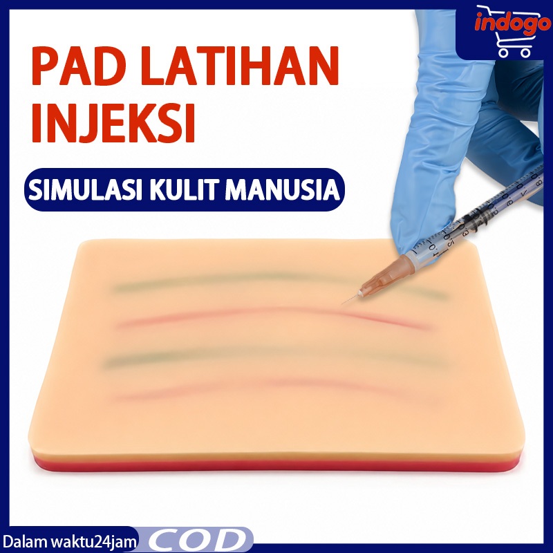 Model Belajar Suntik Silicone Injection Training Pad Human Skin Suture Training