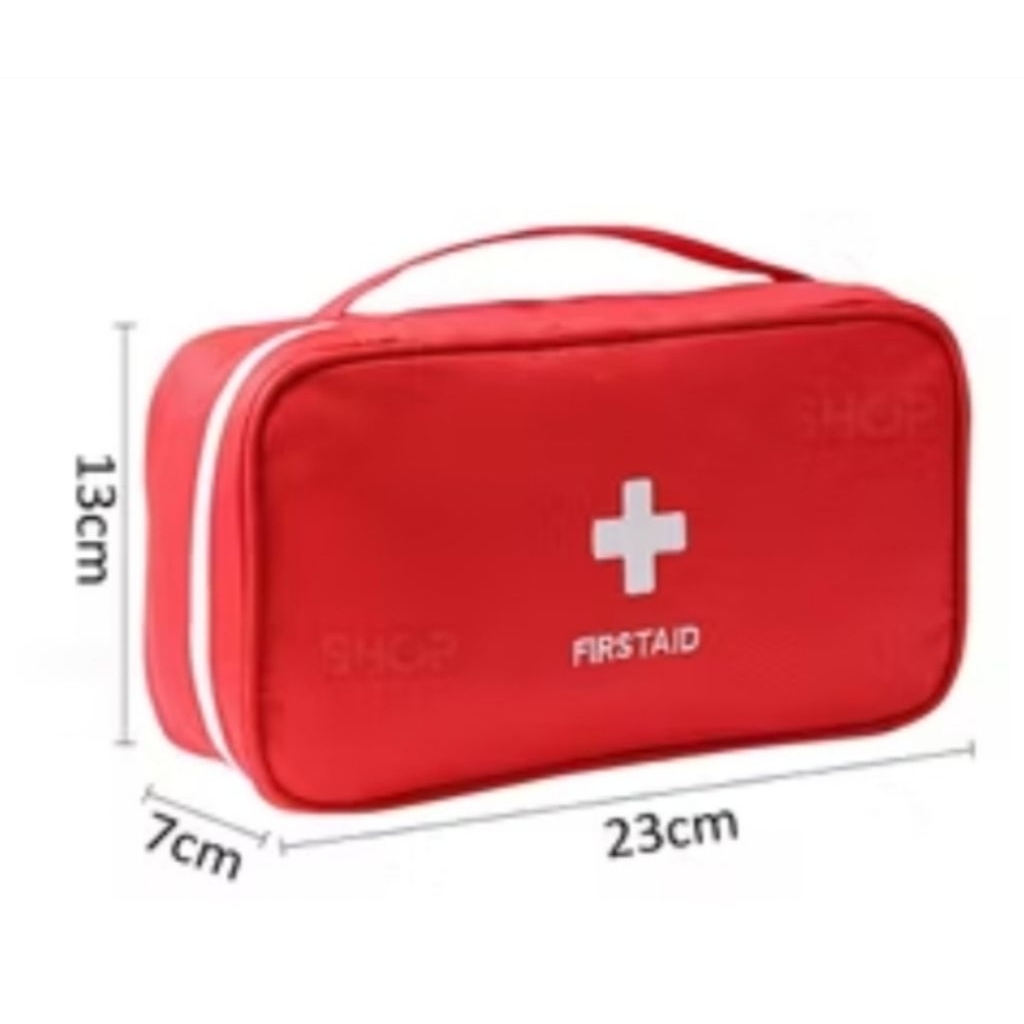PRELOVED - Tas P3K First Aid Kit Merah Kotak Obat Organizer Serbaguna