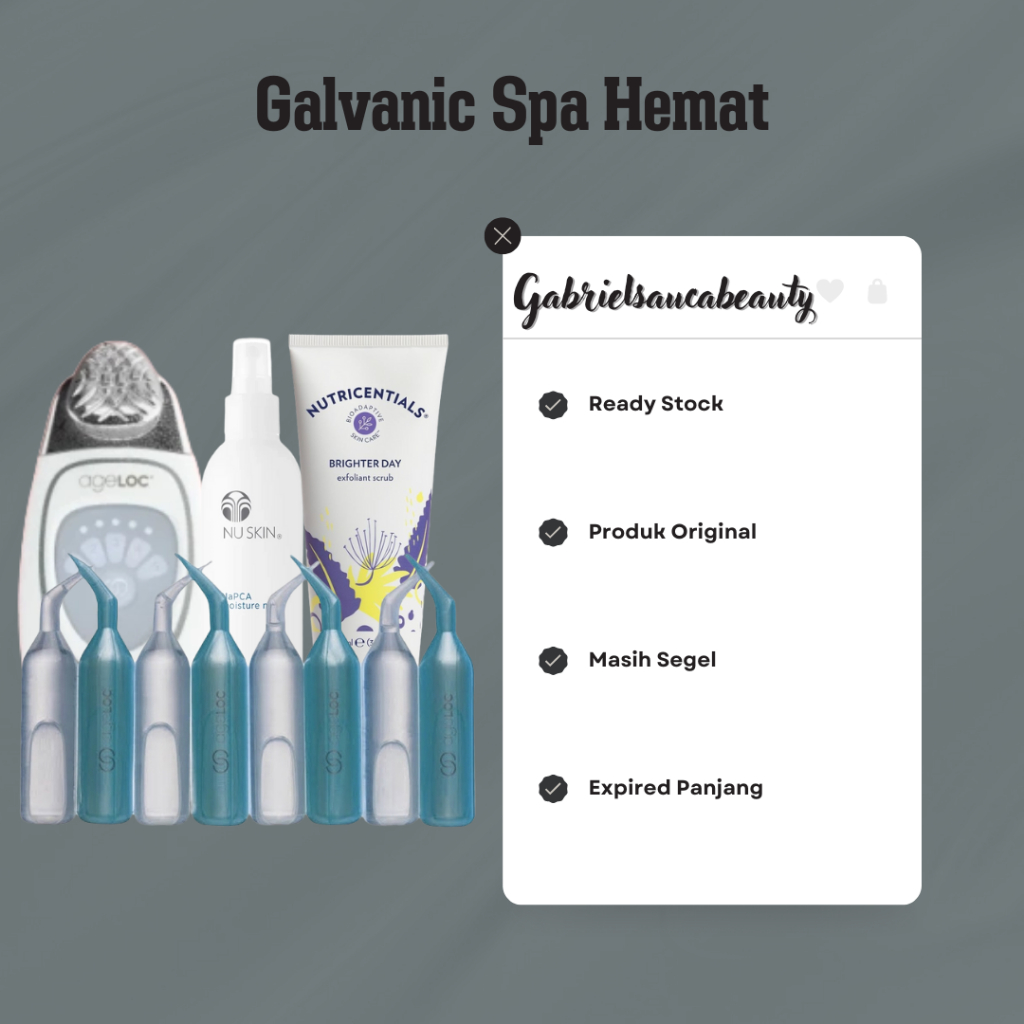 GARANSI 1 TAHUN galvanic spa baru & segel - agelocc setrika wajah galva