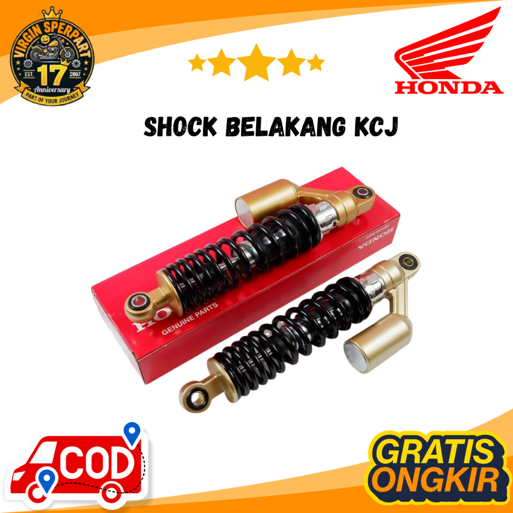 Shock Belakang Mega Pro Primus Hiu Tiger Revo GL Pro KCJ Ori Honda