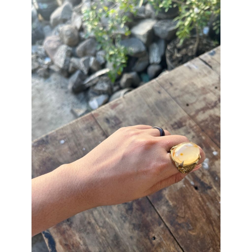 Batu akik/ batu cincin pria dewasa ( preloved)