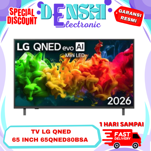LG 65QNED80BSA Smart TV 4K QNED Evo AI QNED80 Mini LED 65 Inch - 65QNED80 / 65QNED80ASA