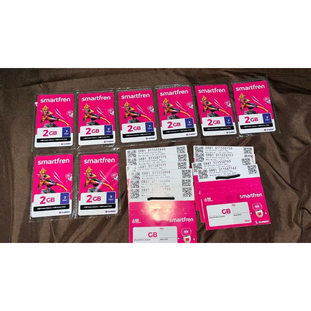 Voucer kuota 2GB + Kartu perdana smartfren