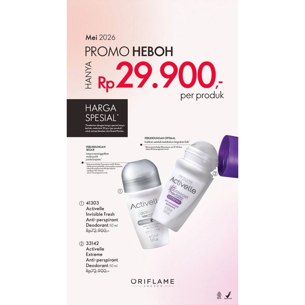 activelle deodorant oriflame