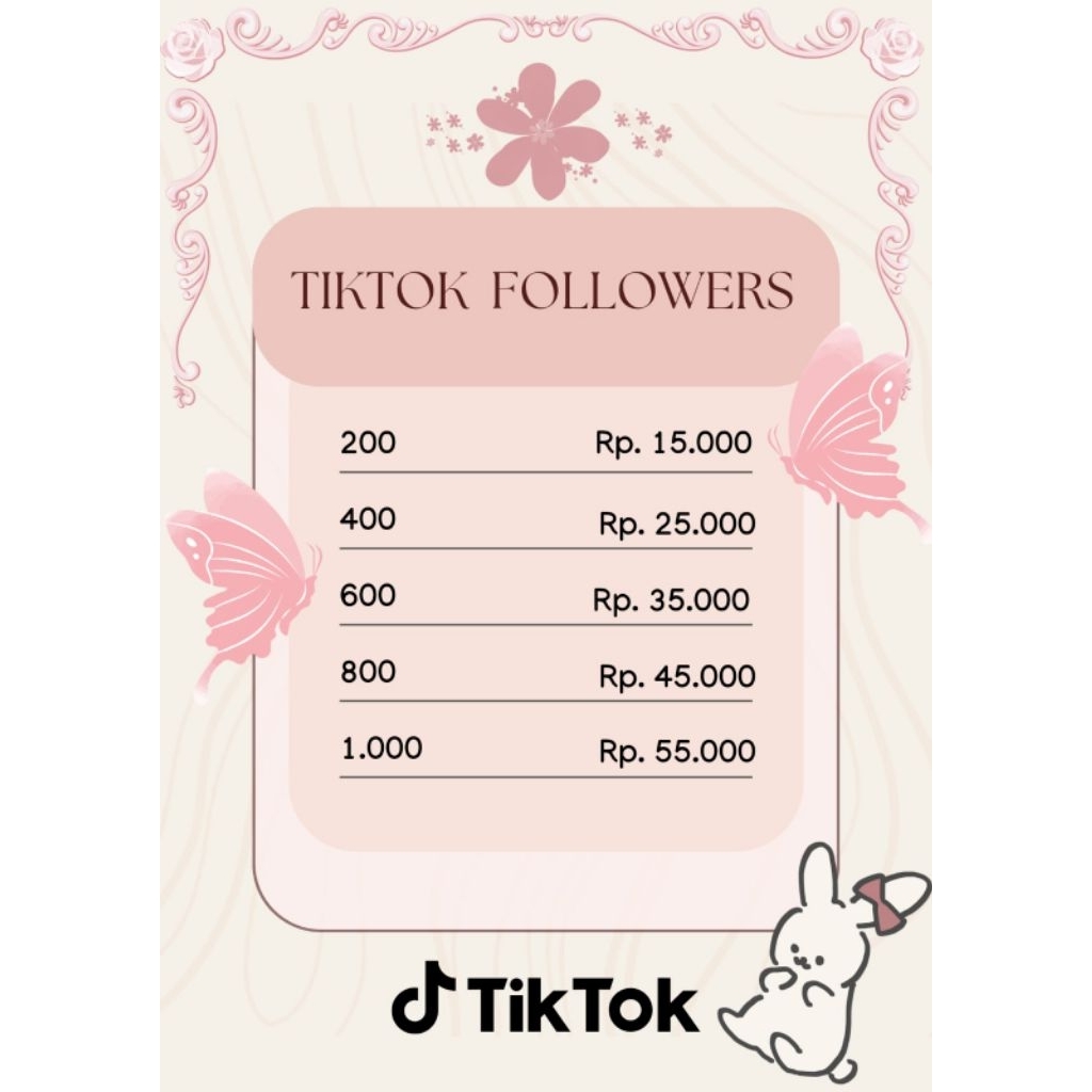 followers tiktok permanen