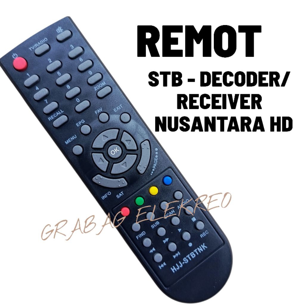 REMOT SET TOP BOX DAN RECEIVER TANAKA NUSANTARA HD