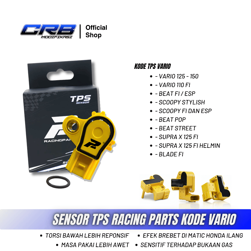 Sensor TPS Racing Honda Vario 125 150 Beat Scoopy fi esp Throttle Position Sensor - TPS BRT ORIGINAL