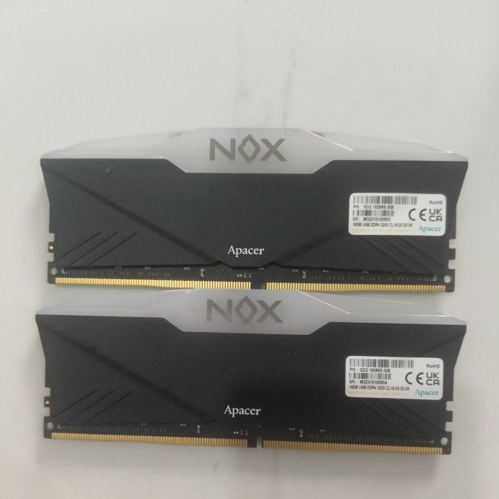 DDR4 32GB ( 2X 16) PC 3200 APACER NOX RGB