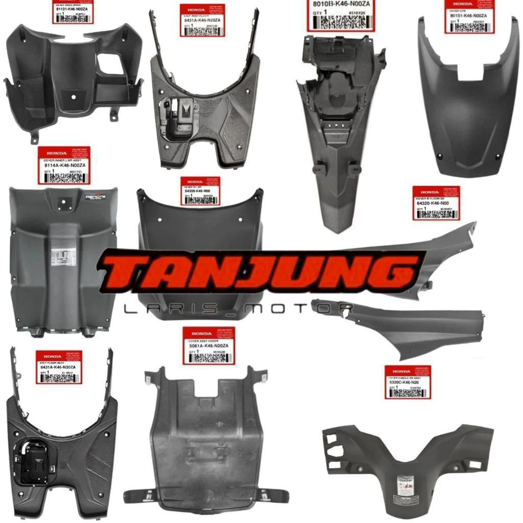 Paket Full Body Kasar Vario 110 Fi Led Tahun 2014-2019  Original AHM
