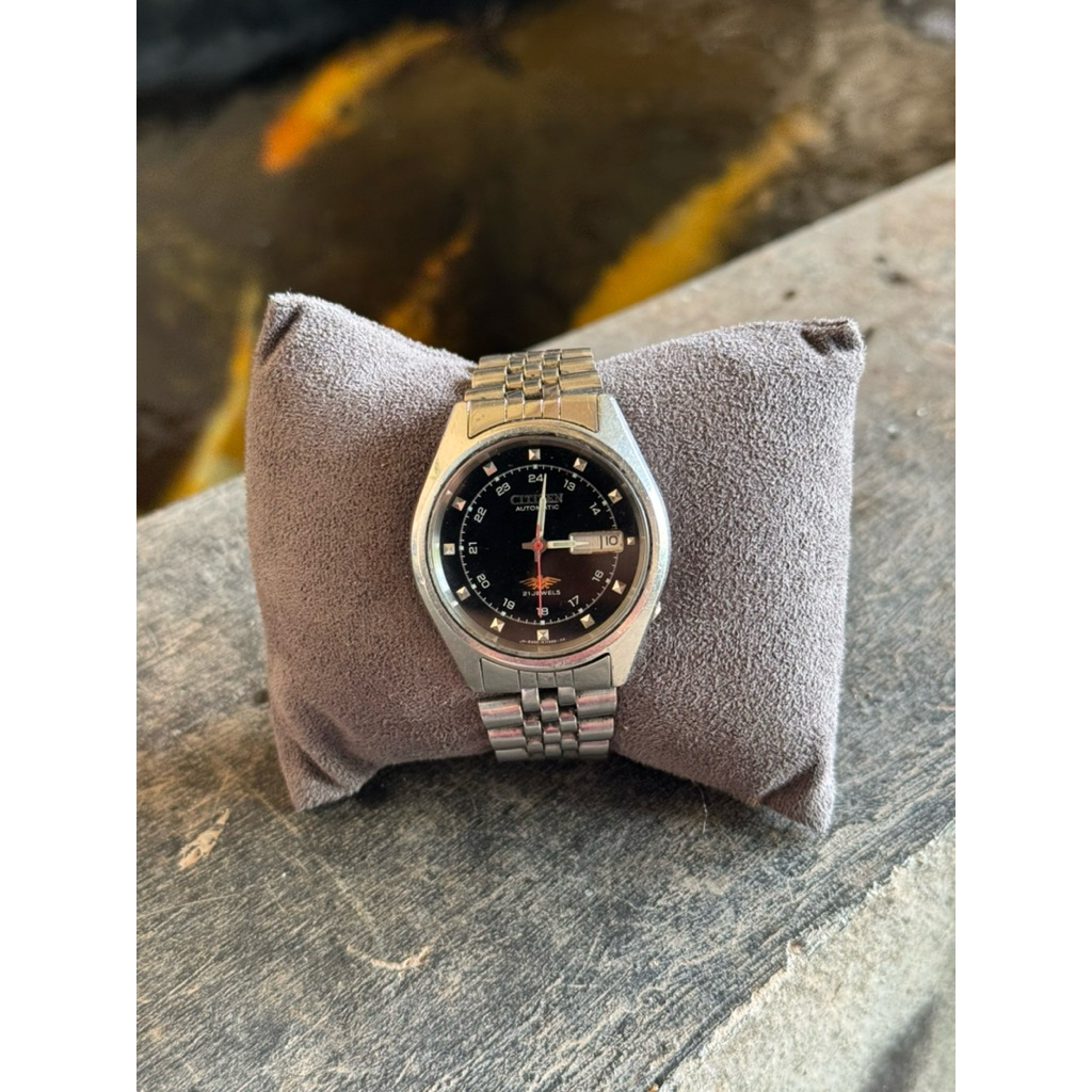 Citizen Automatic Black Dial Military Jam Tangan Bekas Original