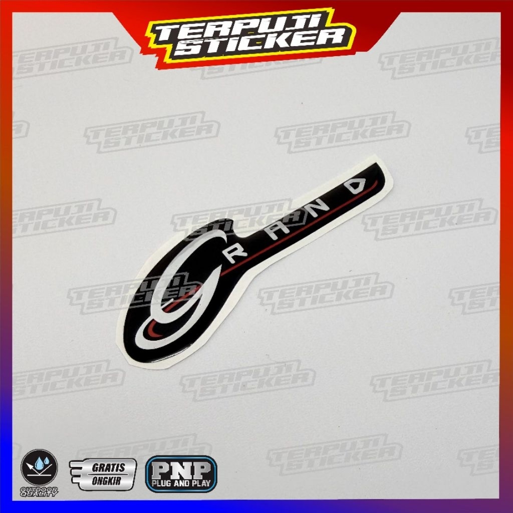 emblem timbul grand isuzu panther/emblem isuzu panther grand touring/emblem grand kecil panther