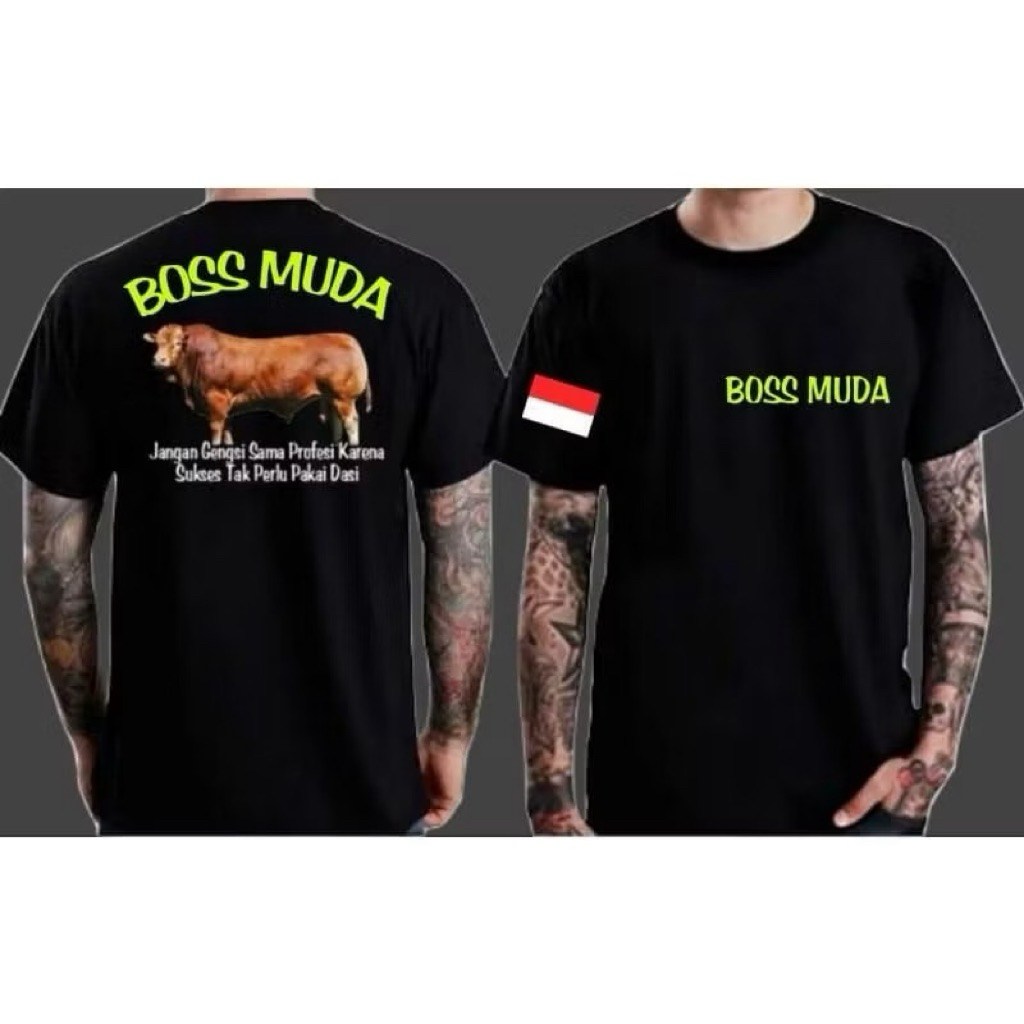 KAOS DISTRO BOS MUDA SAPI JANGAN GENGSI SAMA PROFESI