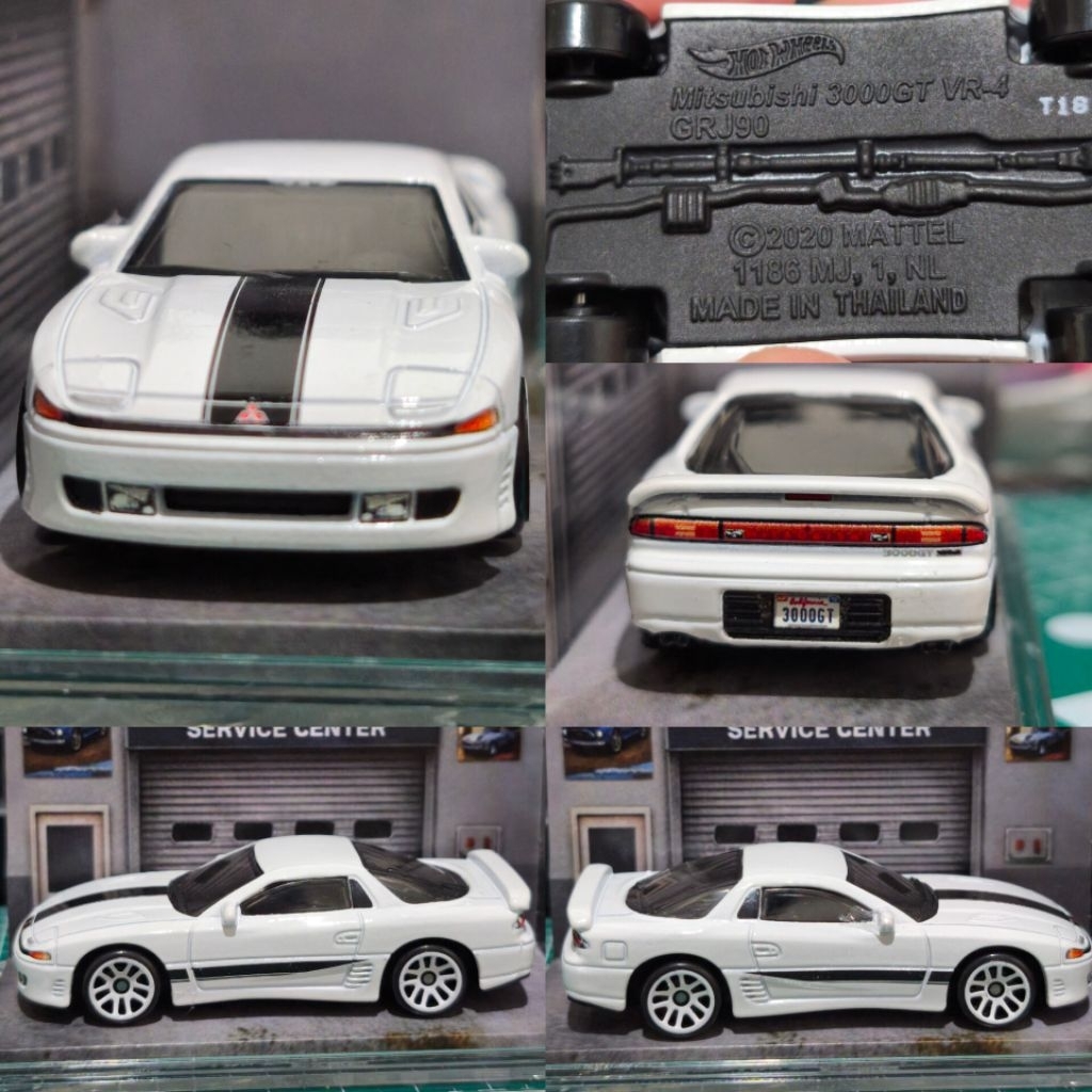 Hot Wheels Loose Mulus - Mitsubishi 3000GT White Putih