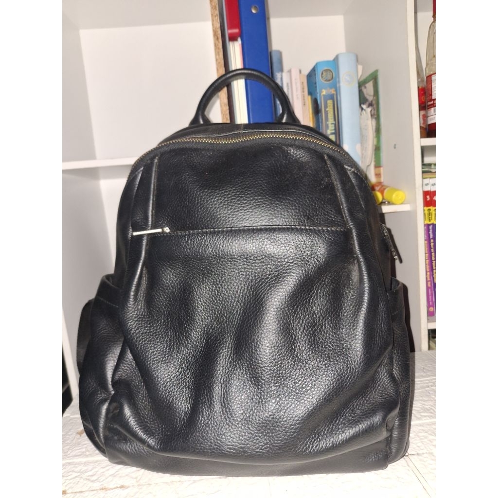 Preloved Tas Ransel Kulit Asli