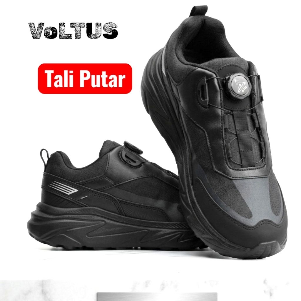 Sepatu Tali Putar ATH VOLTUS BLACK