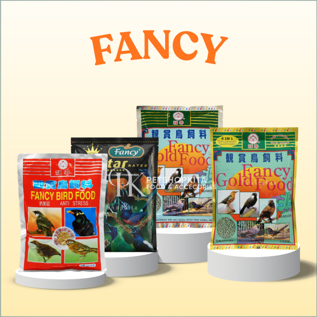 FANCY ANTISTRESS /PAKAN MAKANAN HARIAN BURUNG MURAI KACER ANIS CUCAK VOER PUR FANCY 9 STAR SEAWEED R