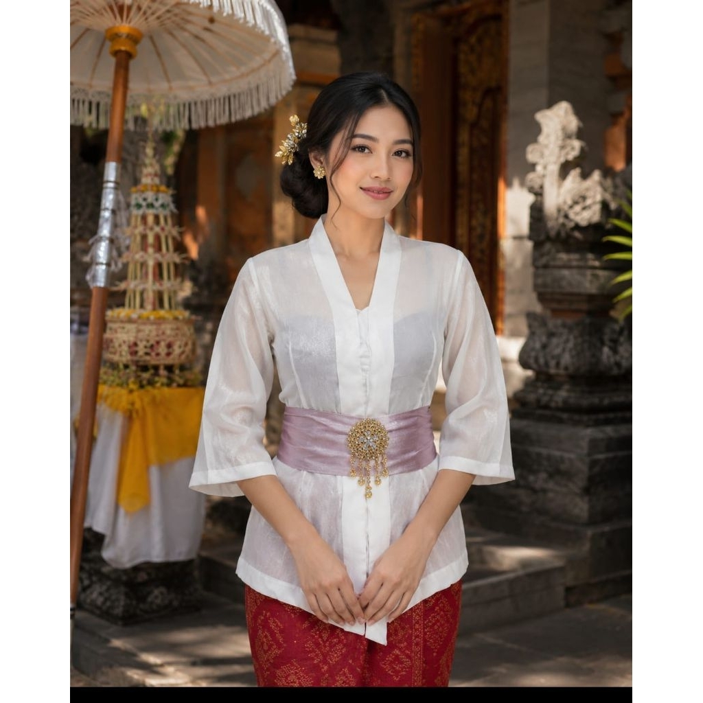 Kebaya Jadi Sifon Gliter Tangan Lonceng Untuk Dewasa/Kebaya Sifon Gliter/Kebaya Lonceng