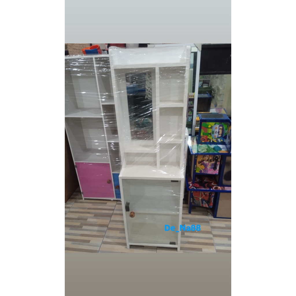 Meja Kosmetik Minimalis Kaca / Nakas Kosmetik viral