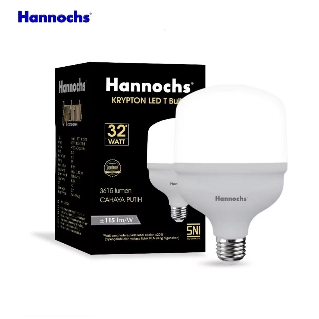 Lampu LED Hannochs KRYPTON T-BULB 32W Cahaya Putih