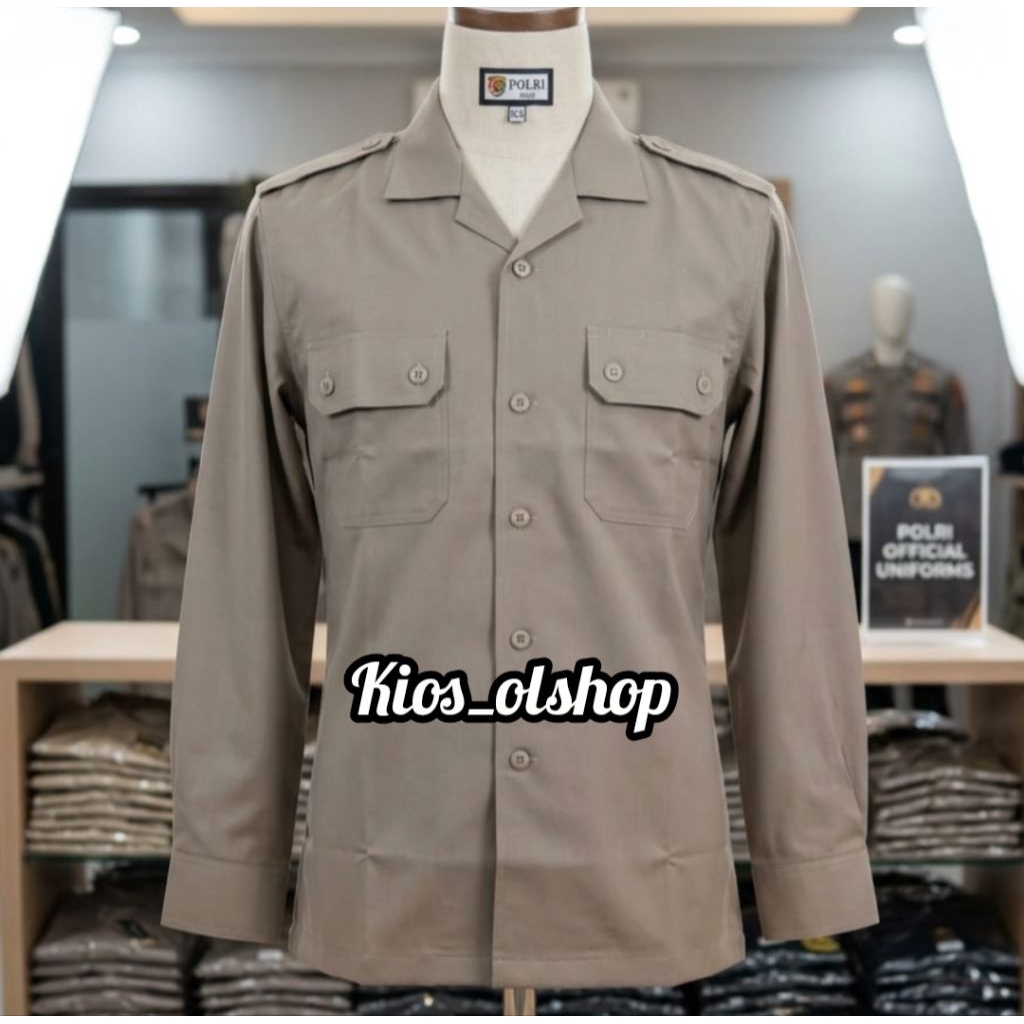 Atasan Baju PDH Jatah POLRI lengan panjang (PDHsus)
