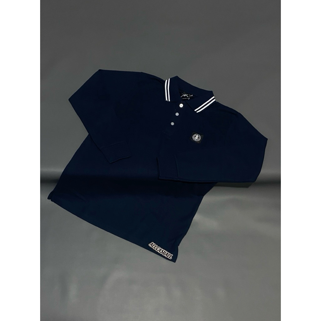 FirstAndFamous Polo Ls Navy “VALORIS”